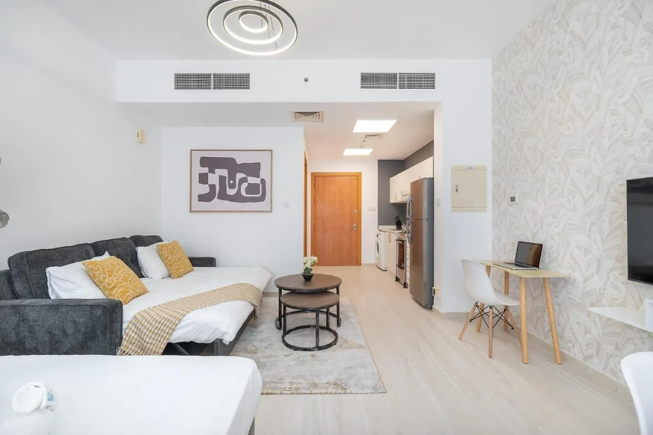 Spacious Serene Studio Retreat In Jvc By Suiteable 迪拜 阿拉伯联合酋长国