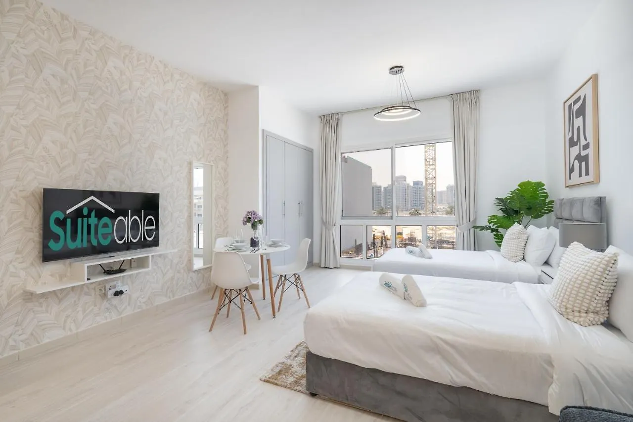 Spacious Serene Studio Retreat In Jvc By Suiteable 迪拜 公寓